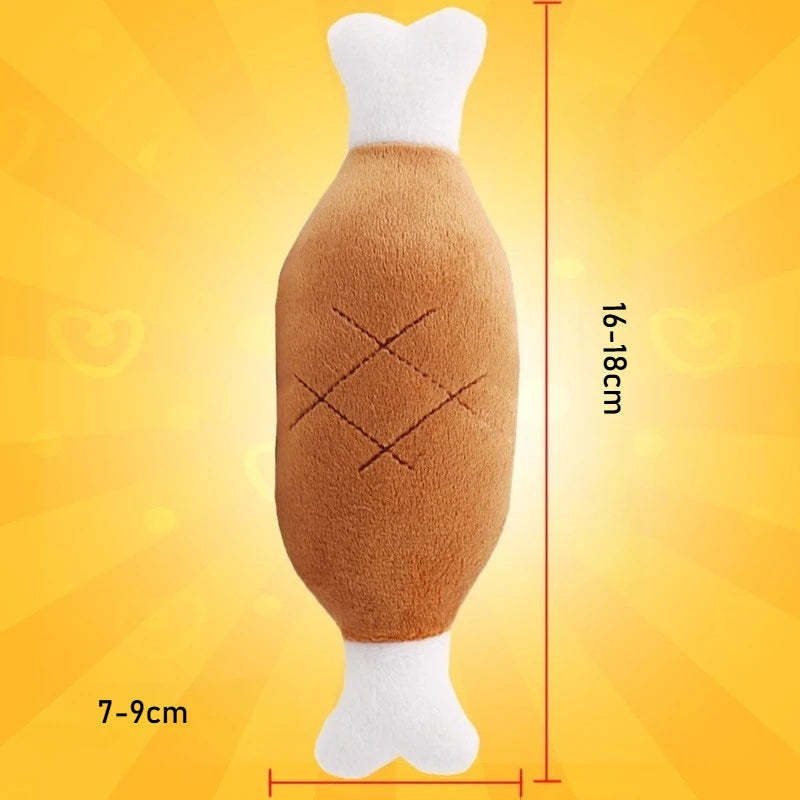 5/10pcs Pet Chew Toy with Squeaking Plush Toys, Small Chili and Eggplant Shapes, Dog Interactive Toys To Bite, Pet Gifts