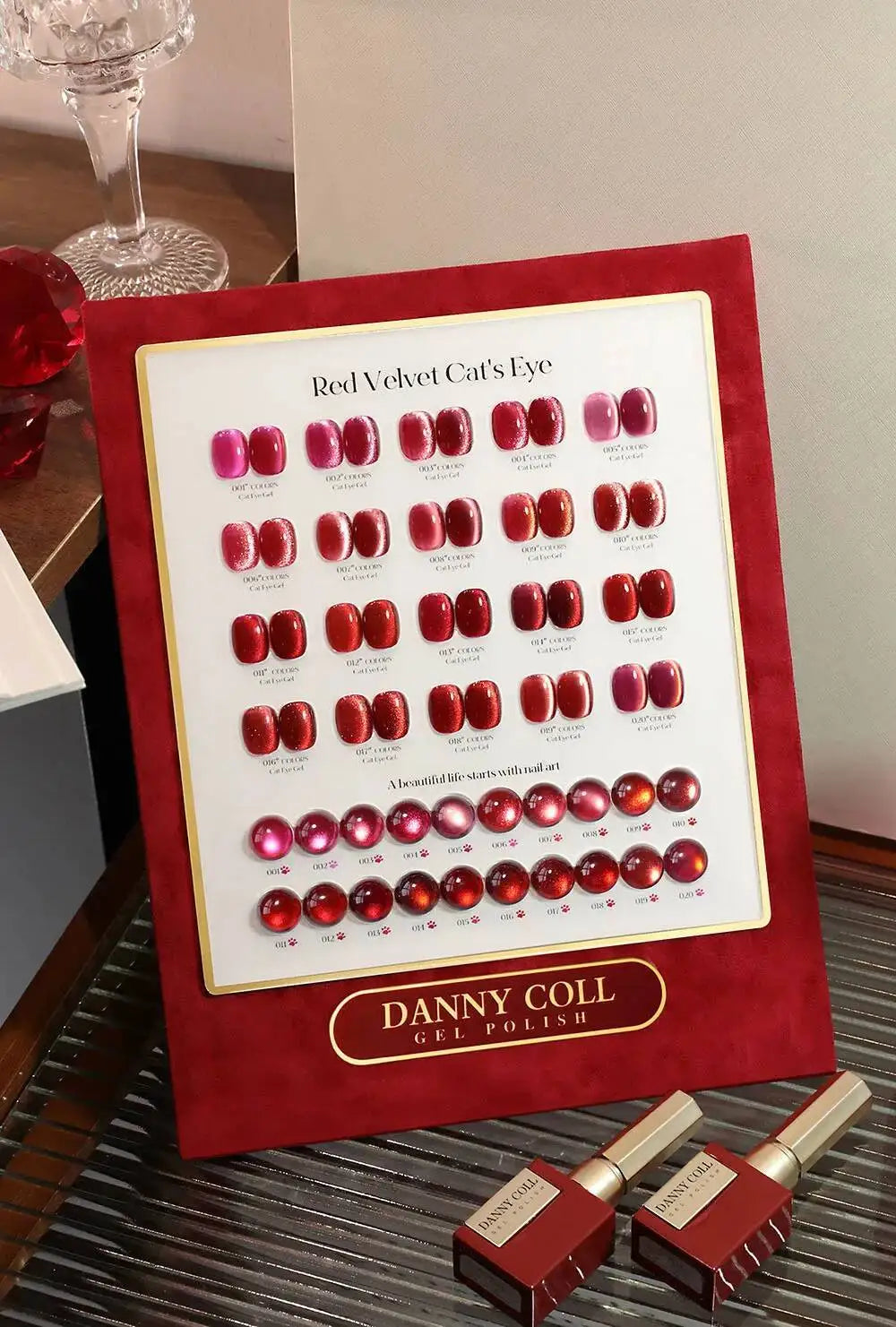 High End 9D Cat Eye Gel Polish Set With Color Board  Magnetic Gel Nail Set Luxury Cat's Eye Gel Soak Off UV LED Nail Varnish