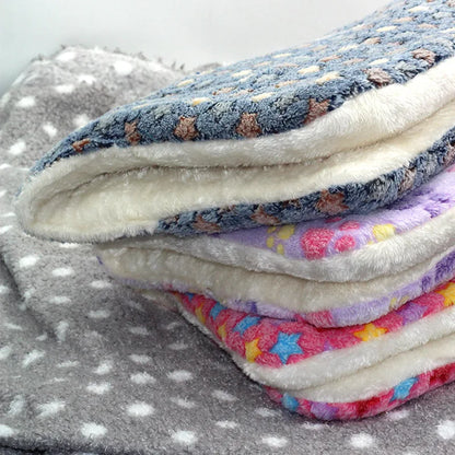 Large Size Flannel Dog Bed Thicken Cat Bed Sleeping Mat Dog Mat Blanket For Puppy Kitten Dog Bed Rug for Small Medium Large Dog