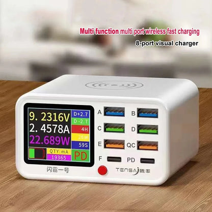 8-Port Wireless Charger Hub.