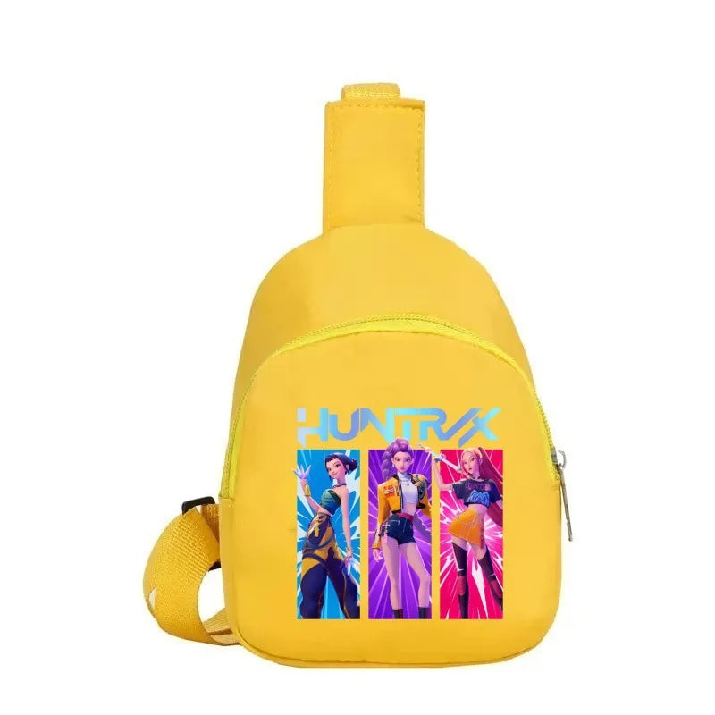 New Children Chest Bag Anime Cartoon Alphabet Fashionable Shoulder Diagonal Straddle Bag Girl Boy Cartoon Casual Chest Bags