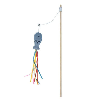 Wooden Cat Wand Toy.