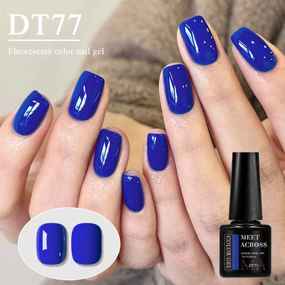 7ml Fluorescent Gel Nail Polish Ultra Bright Colors Spring Summer Nail Salon Supplies UV LED Long-Lasting Varnish DIY Manicure