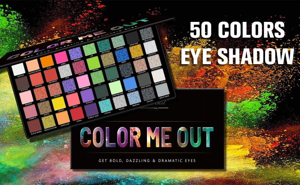 50 Color Eyeshadow Set.