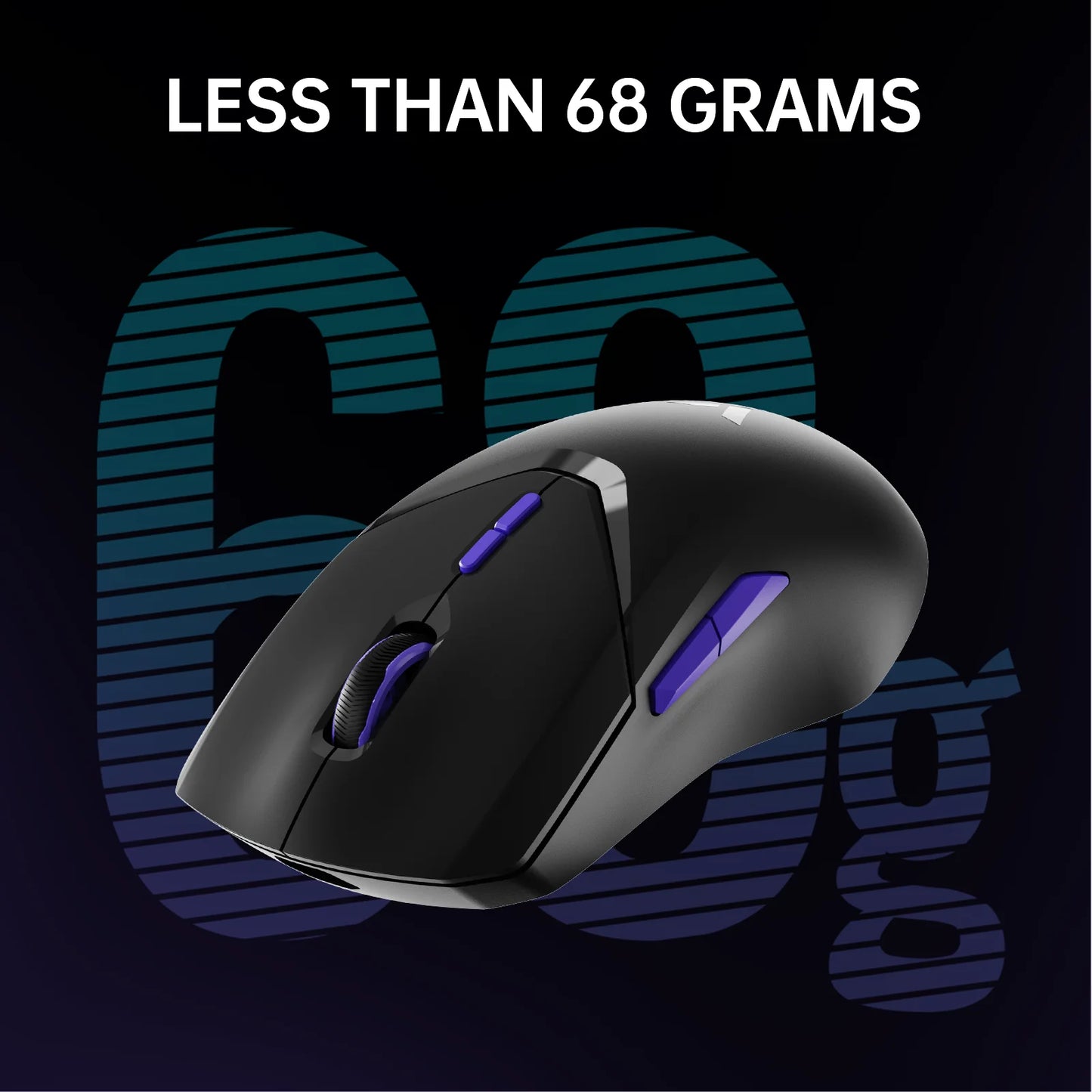 Rapoo VT9PRO 4K Wireless Gaming Mouse Superlight 26000DPI 4KHz Polling Rate 0.25ms Response Time 180H BatteryLife PAW3398