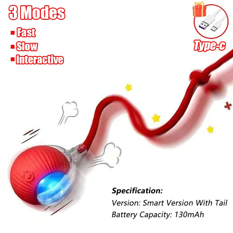 Interactive Cat Toys Ball Cover Set Fast Rolling in Pouch Hide and Seek Kitten Toy Motion Activated Interactive Cat Toy Indoor