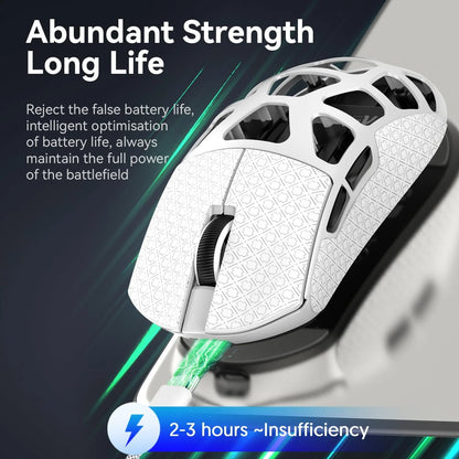ATTACK SHARK R3 46g Superlight Magnesium Alloy Wireless Gaming Mouse BT/2.4G/Wired 8K Polling Rate PAW3395 26K DPI Programmable