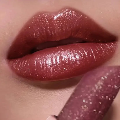 Pudaier Glitter Pearlescent Lipstick: Waterproof Diamond Shimmer & Hydrating Glow