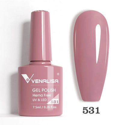 Venalisa VIP5 Nail Gel Polish HEMA/TPO FREE Full Coverage Beautiful Semi Permanent Soak Off UV LED Gel Nail Polish Gel Lacquer