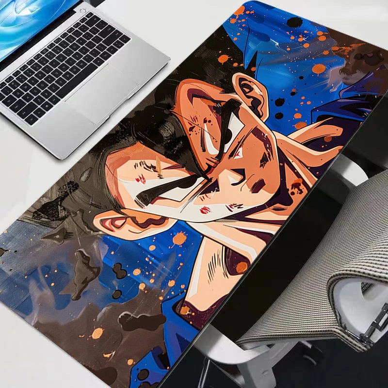 Gohan Dragon Ball Z Mouse Pad Large Gamer Gaming Accessories Speed Keyboard Rubber Lock Edge Desk Mat Laptop DBZ mousepad