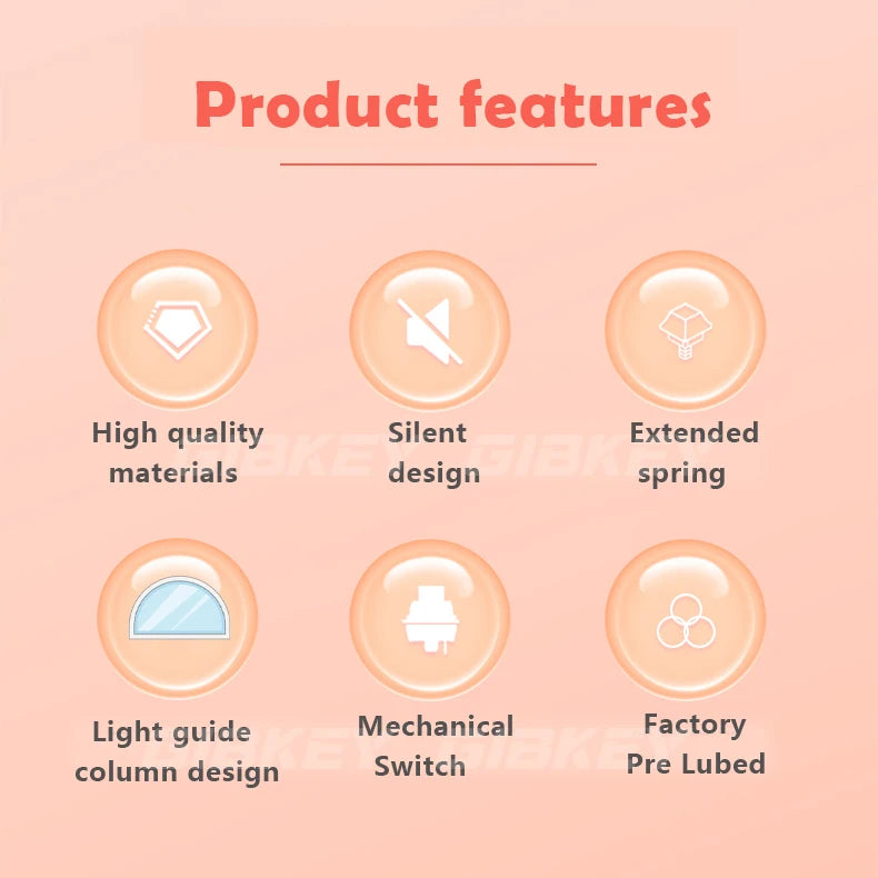 Outemu Silent Peach Switches.