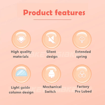 Outemu Silent Peach Switches.