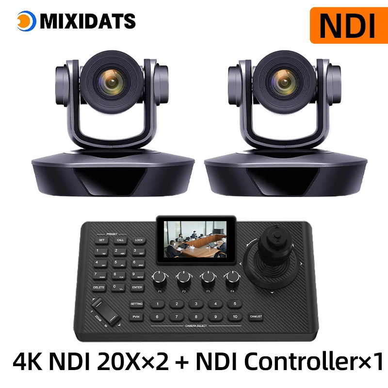 4K PTZ Video Conference Camera Kit with 20X Zoom & NDI