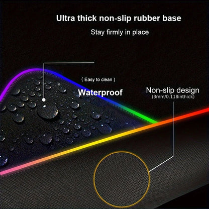 RGB Backlight Mouse Pad N-naruto Itachi Uchiha Anime Gabinete Gamer Computer LED Desk Mat Keyboard Gaming Accessories Mousepad