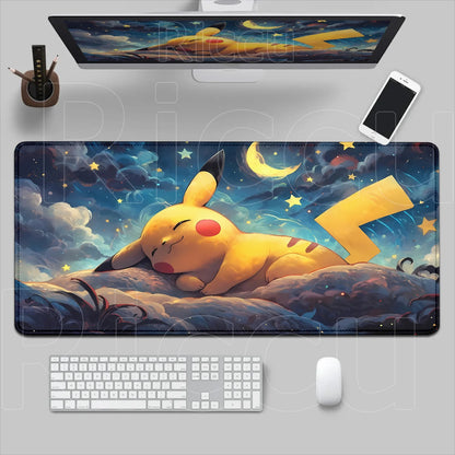 HD 900x400 Rubber Large PC Mousepad Gaming Mouse Pad Accessories Pikachu Slowpoke XXL Desk Keyboard Mat Computer Laptop Mausepad