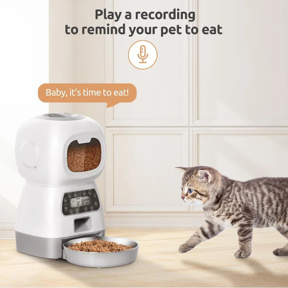 WiFi Smart Automatic Pet Feeder 3.5L 🐱📱