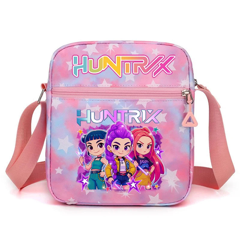 New⭐️ KPOP Shoulder Bag Crossbody Bags Double-deck Storage Bag Large Capacity Square Zip Storage Sports Bag Fans Gift