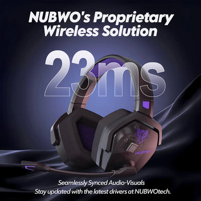 NUBWO G06 Dual Wireless Gaming Headset black