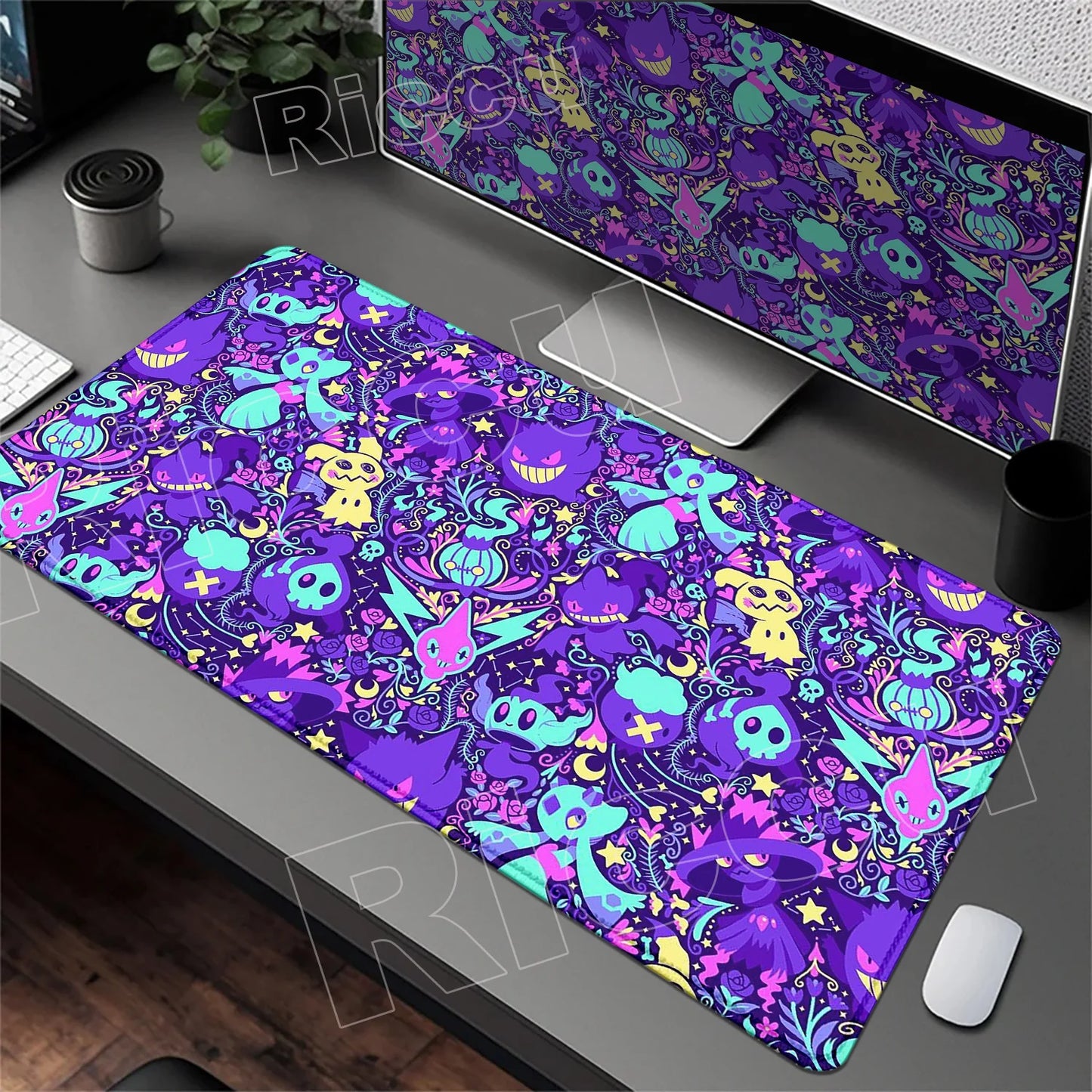 HD 900x400 Rubber Large PC Mousepad Gaming Mouse Pad Accessories Pikachu Slowpoke XXL Desk Keyboard Mat Computer Laptop Mausepad