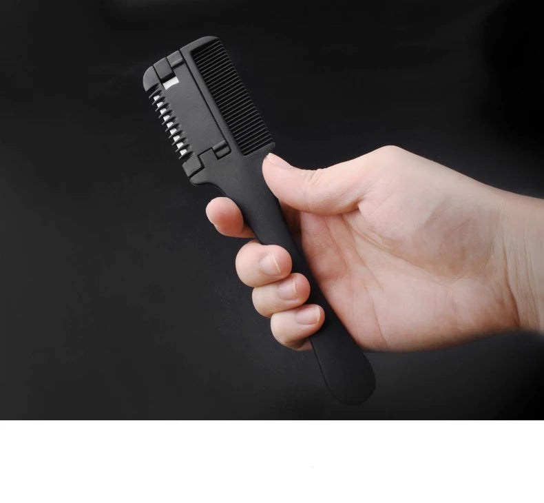 1pc Hair Cutting Comb Hair Brushes with Razor Blades Hair Trimmer Cutting Thinning Tools Barbershop Hair Salon Styling Tool Comb