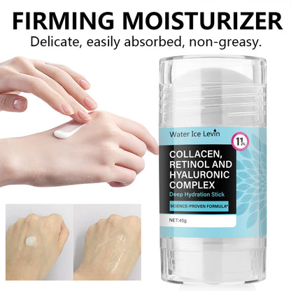 Retinol Collagen Facial Care Stick, Firming Face and Neck Skin, Unisex, Moisturizing, Refreshing and Easy to Absorb, Elastic and Translucent, Moisturizing and Long-Lasting Moisturizing