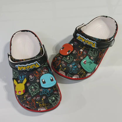 2026 Pokemon Series Peripheral Cute Slippers Eva Ultra-Light Soft Soles Versatile Comfortable Shoes Fpr Boys And Girls