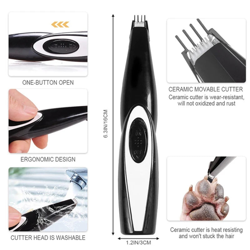 Electric Pet Clipper Grooming Kit 🐶🐱