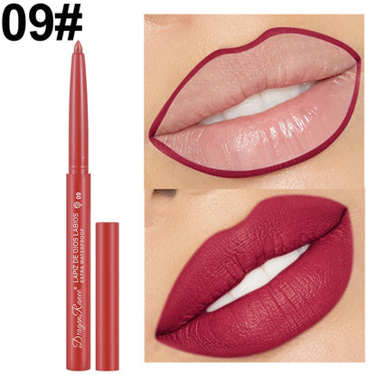 Dragon Ranee Automatic Rotating Lip Liner: Waterproof Matte Contouring Pencil