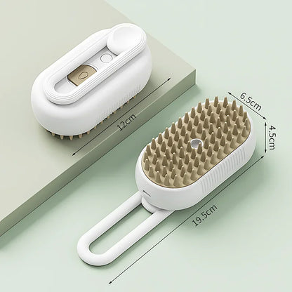 3-in-1 Steam Cat Grooming Brush