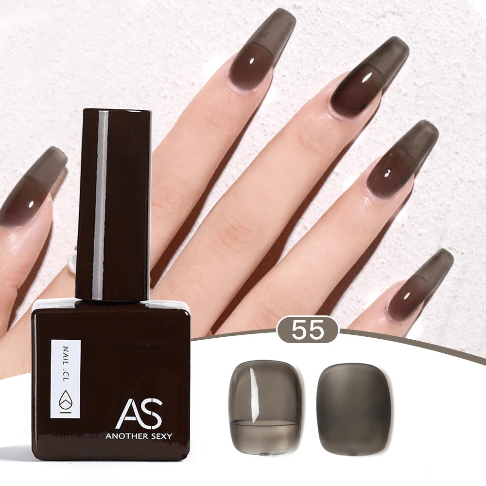 AS 1pc 15ml Bright Yellow Gel Nail Polish Starter Pure Soak Off No Wipe Nail Gel Polish Varnish Suitable For All Seasons