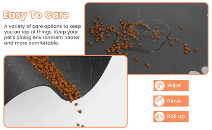 S（little kitten ）、M、L bsorbent Pet Feeding Mat, Waterproof Placemat for Dog & Cat Food & Water Bowls, Quick-Dry Rubber Backing
