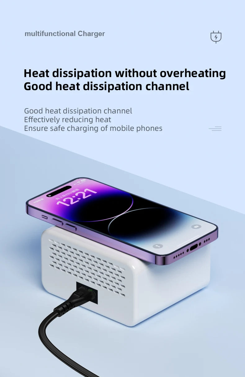 8-Port Wireless Charger Hub.