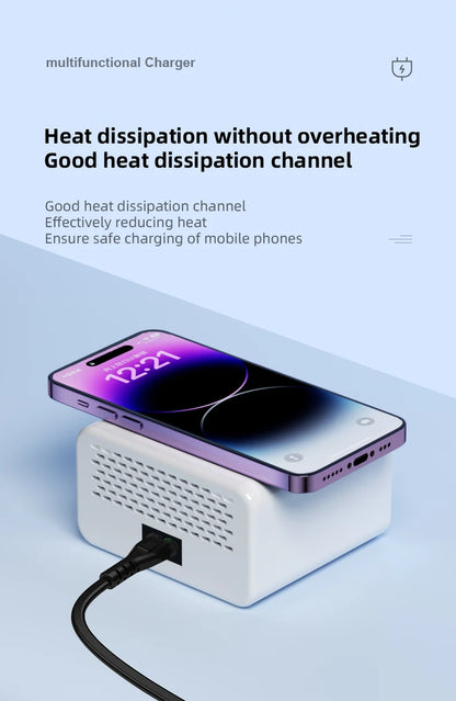 8-Port Wireless Charger Hub.