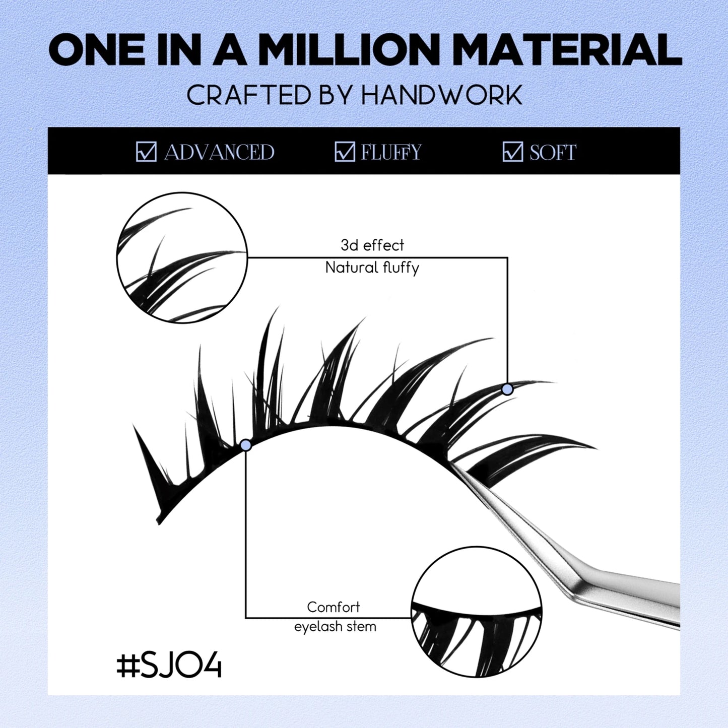 Lasvirey Cat Eye Lashes Manga Lashes Styles 3D Faux Mink Lashes Soft Cross Wispy Natural Winged End Eye Elongated Eyelash Makeup