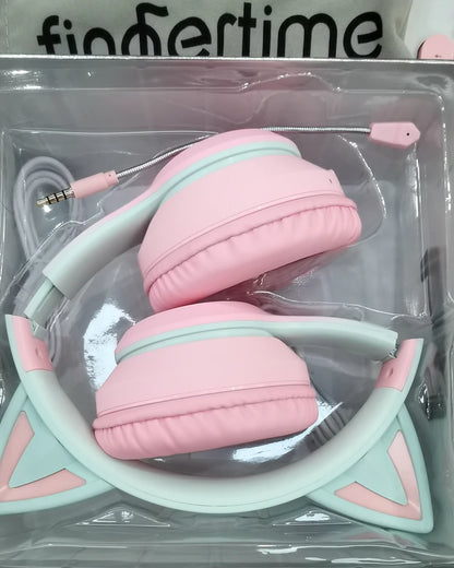Pink Cat Headphones