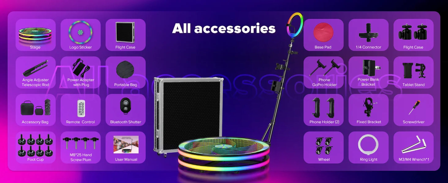 39.4″ 360 Photo Booth