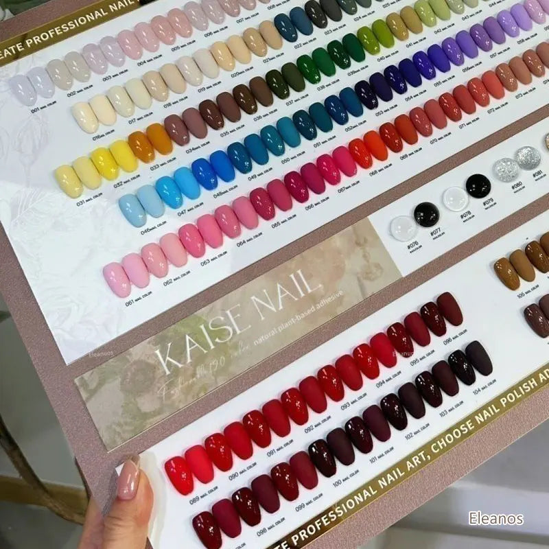 Eleanos 120 Colors Gel Nail Polish Set With Color Card Easy Soak Off 15ml TPO Free UV LED Gel Polish Nail Kit Nail Salon