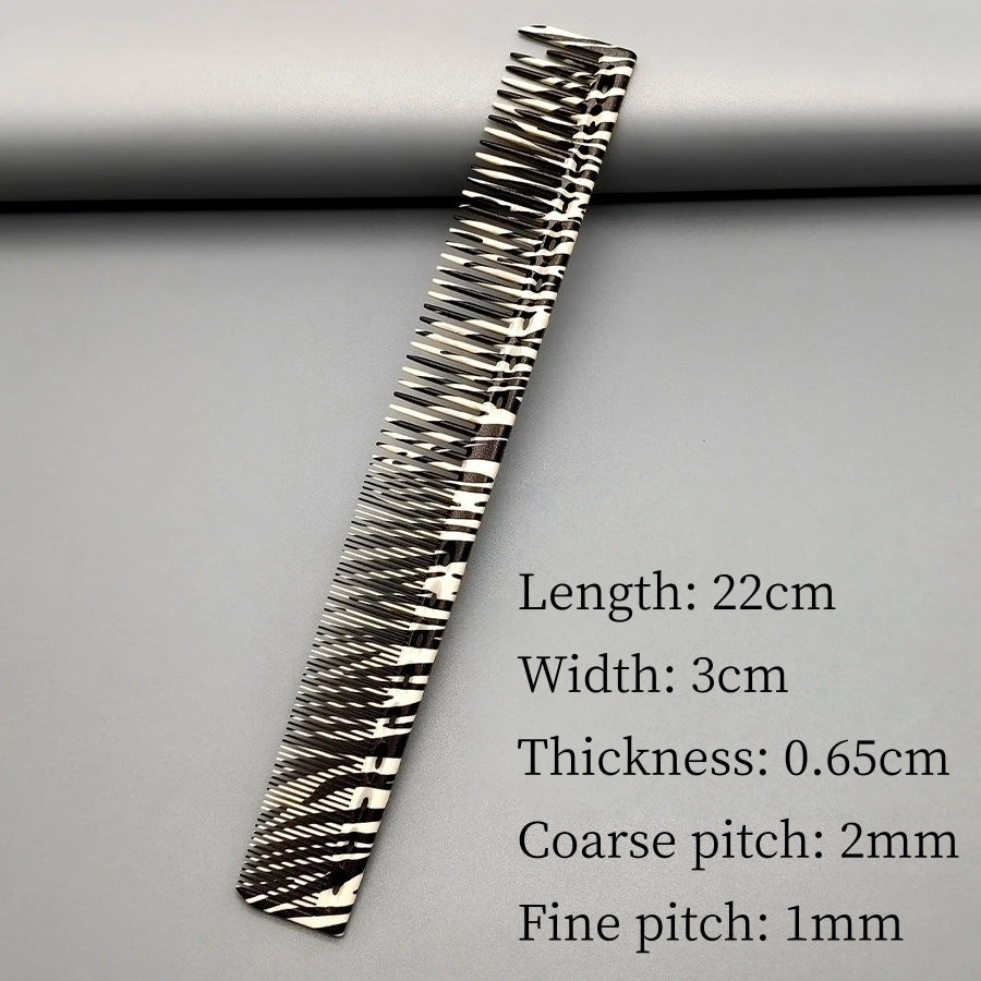 Hair Cutting Comb With Scale Cyan Yellow Ruler Haircut Combs Barber Shop Hairdressing Hairbrush Salon Styling Tools Y0521