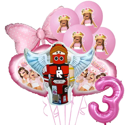Roblox Birthday Number Balloon Set (32”)