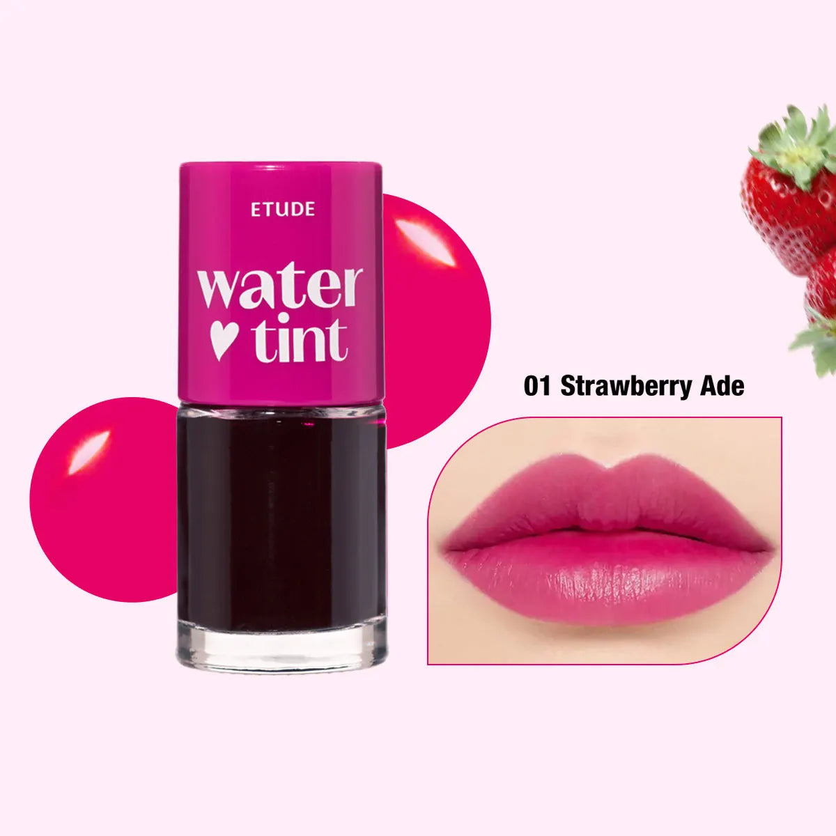 ETUDE Dear Darling Water Tint,Non-Sticky & Breathable,Watercolor-Like Sheer Finish,Korean Cosmetic,K-Beauty,Korean Makeup