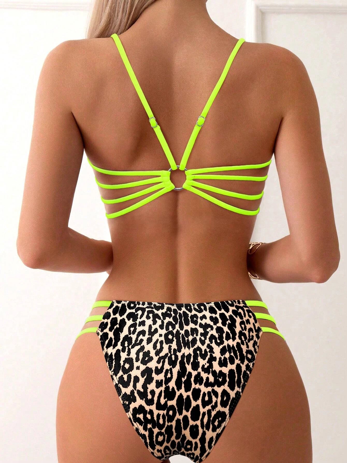 Sexy Bikini Set Push Up Swimwear Women 2025 Hot Swimsuit Two Piece Bather Low Waist Swimming Suit Girl Bather Costumes Leopard