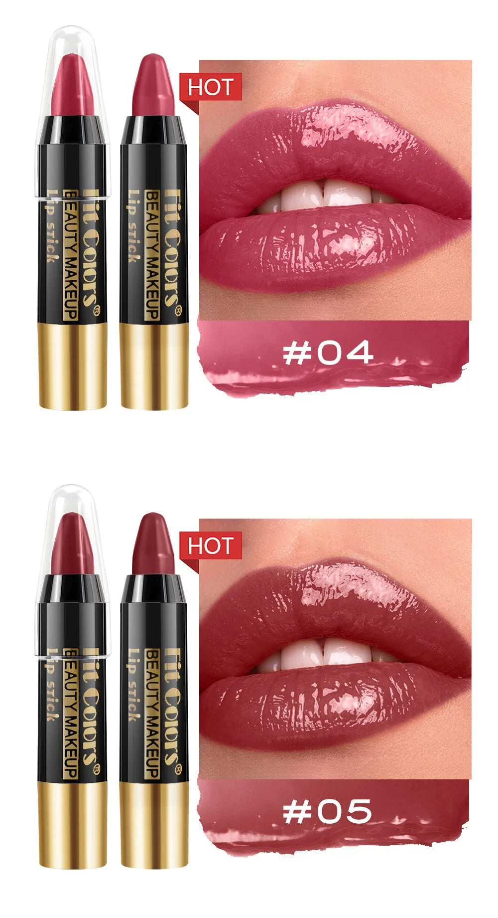 Tint Crayon Lipstick Moisturizing Bright Surface Lipsticks Velvet Non Stick Cup Waterproof Lip Stick Hydrating Gloss Lips Makeup