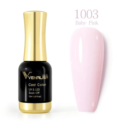 VENALISA Nail Gel Varnish TPO FREE Soak Off UV LED Organic Odorless Enamels Nail Art Colors 12ml 120Colors UV Gel Nail Polish