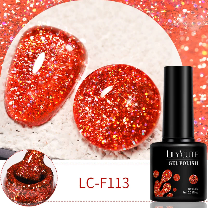 LILYCUTE 7ml 9D Cat Magnetic Gel Nail Polish Iridescent Magnet Semi Permanent Soak Off UV LED Manicure For Nail Art Gel Varnish