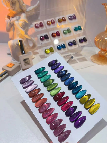 VENDEENI Multicolor 12 colors moonlight cat eye nail gel set Nail Nalon 2025 New hot sale nail art Non-toxic uv gel Wholesale