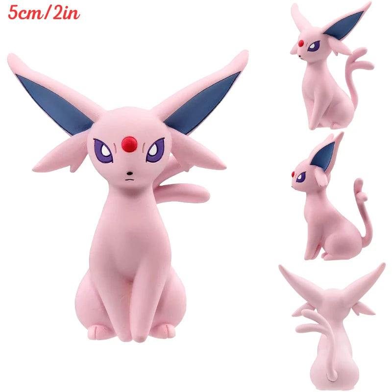 Original TAKARA TOMY Pokemon Figure Toys Mimikyu Maushold Lapras Charizard Umbreon Sylveon Vaporeon Model Dolls Birthday Gifts