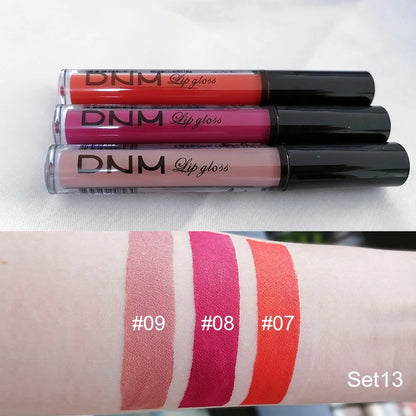 3 Colors/set Matte Velvet Lip Gloss Non-Stick Cup Waterproof Long-lasting Liquid Lipstick Cosmetic Keep 24 Hours Fashion Makeup