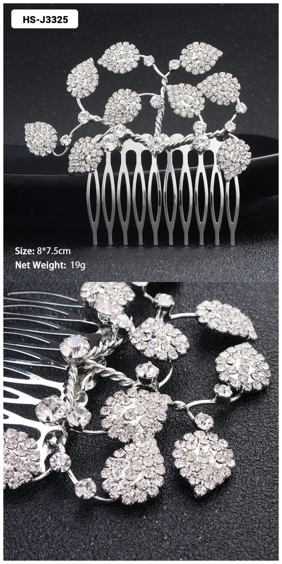 Crystal Bridal Hair Comb.