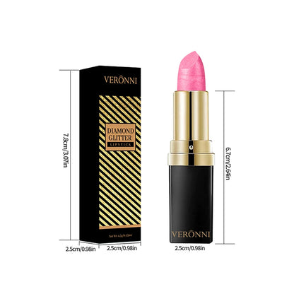 High Pigmented Shiny Lipstick,Stain Resistant,Long-Lasting,Glossy Waterproof Lipstick Shimmering Makeup Valentine'S Day Gift