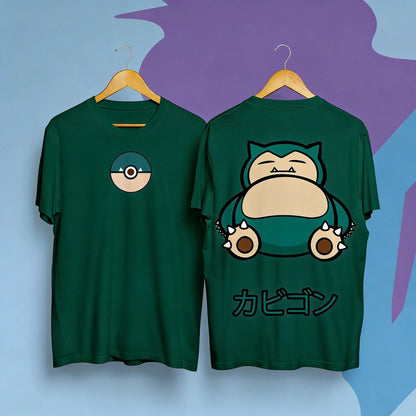 Unsiex Pokemon Snorlax T Shirt Men Women Cotton Short Sleeve Graphic Print Casual Tops Anime Tee 2026 Summer Cartoon Y2k Clothes